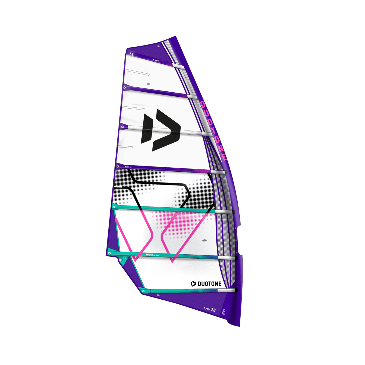 Duotone X Pace Windsurfsegel 2027 C05 white/violet 7.8 m² SDM