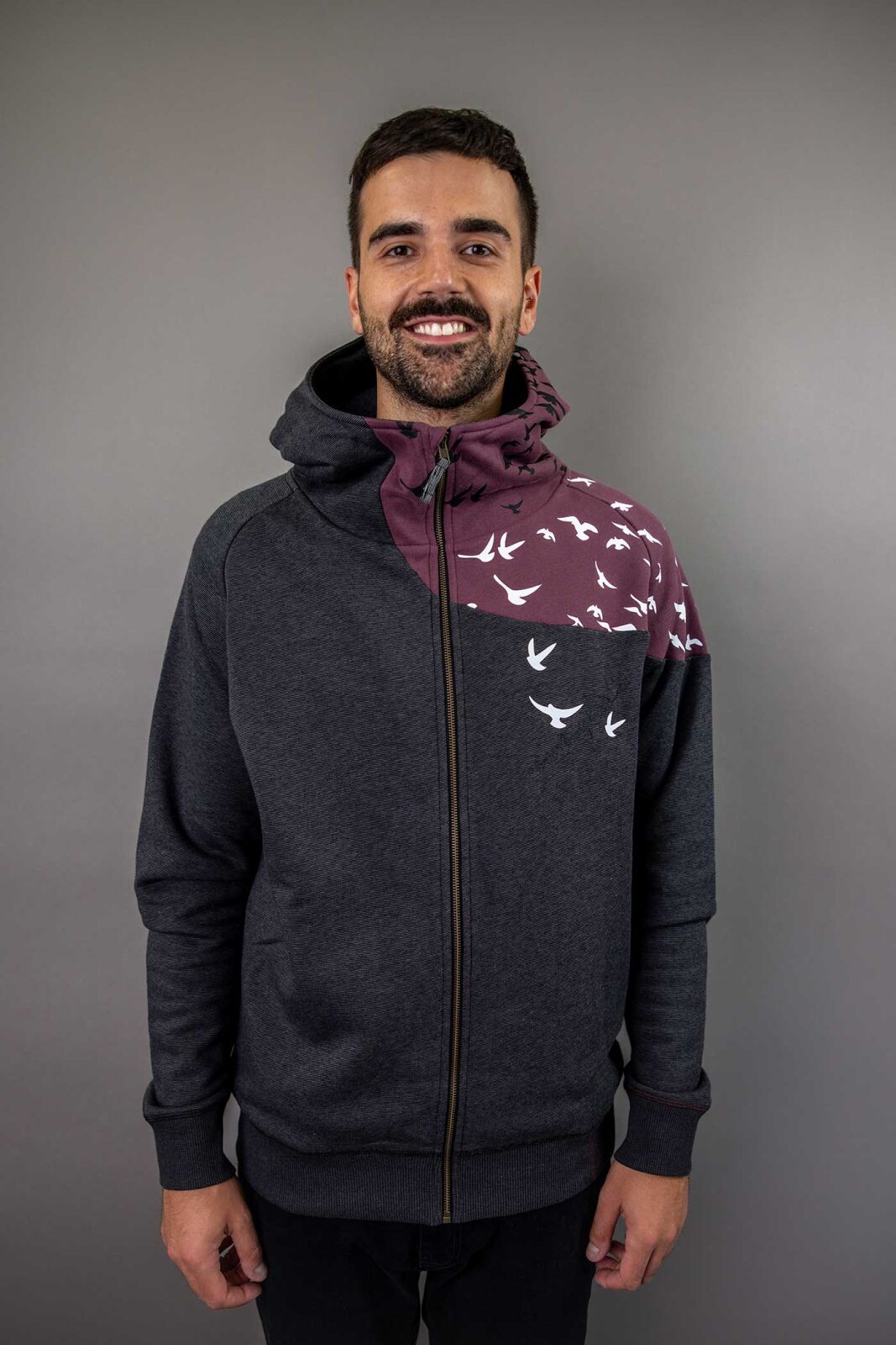 Men Zip Hood Sweat/Wind XL/54