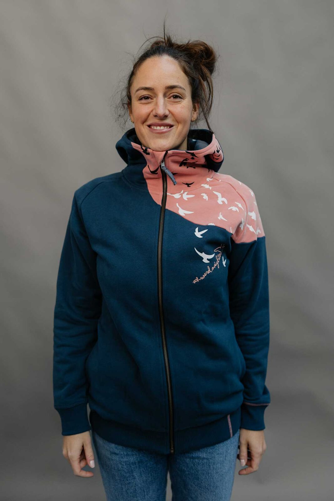 Women Zip Hood Sweat Wind XS/34