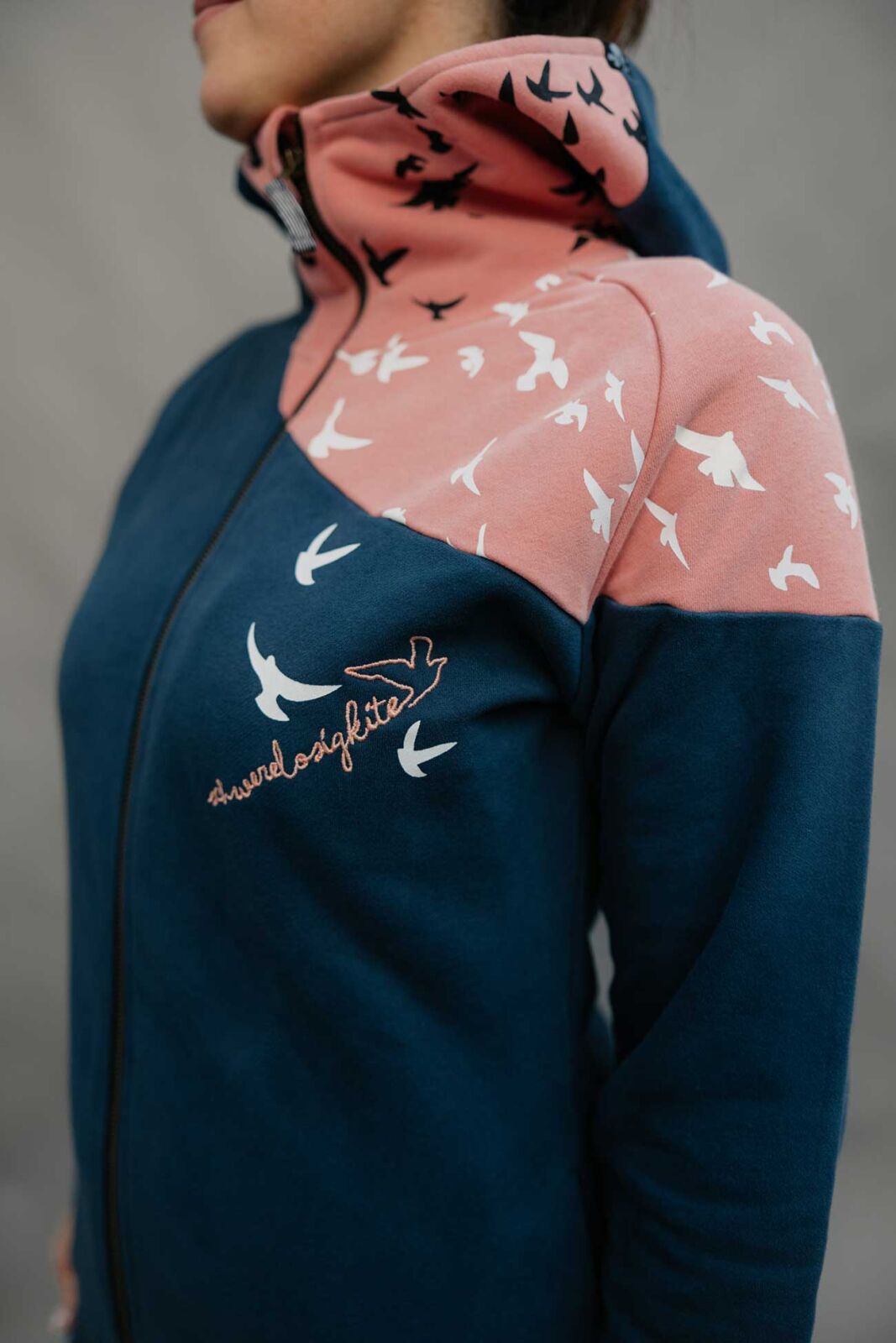 Women Zip Hood Sweat Wind XS/34